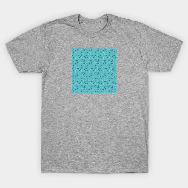 Sprinkles - Aqua T-Shirt by NolkDesign